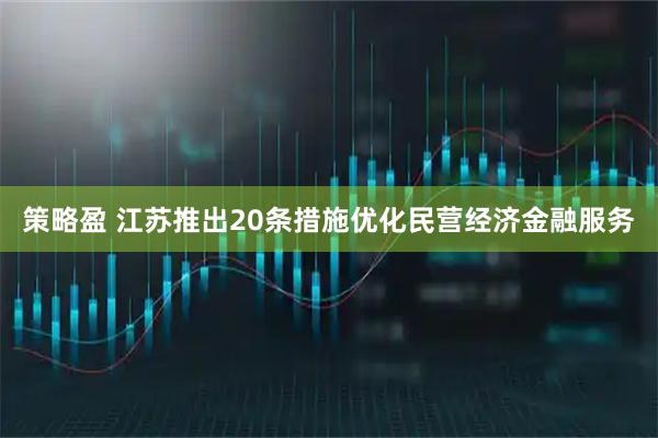 策略盈 江苏推出20条措施优化民营经济金融服务